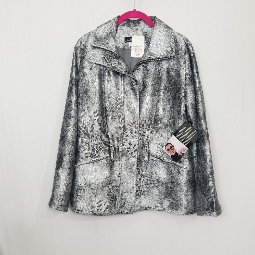 Joan Boyce Animal print Jacket. Oversized